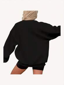 Salem Book Club ~ Unisex Crewneck Sweatshirts Printed In The USA - 黑色 - 查看 2