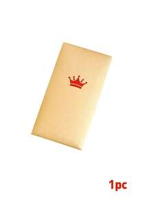 1/18个高品质情人节红包，采用金色箔片设计，饰有皇冠和蛋糕元素，适用于新年、生日等场合，质感面料凸显品质，适用于节日送礼、庆祝祝福等场合，适合注重礼仪的人士和送礼者，适用于春节、情人节和派对等场合。