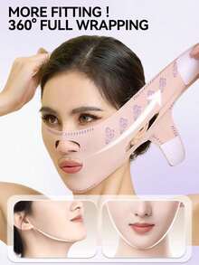 Mască facială respirabilă - Instrument reutilizabil pentru îngrijirea facială, Stiluri și modele aleatorii, Modele cu diamant și fluture, Unisex - Curea de bărbie reglabilă, Mască reutilizabilă în formă de V, fără cusături, pentru femei, potrivită pentru somn, antrenament și yoga, ușoară și respirabilă, potrivire confortabilă, fără riduri, Îngrijire a pielii Y2K Goth, esențială pentru călătorii