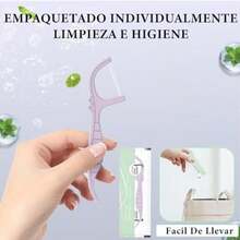 60 Piezas Hilo Dental,Oral Flossers Diseño Ultrarresistente de Doble Línea,con Vitamina E y Flúor Empaquetado Individualmente Fácil de Llevar,Sabor Refrescante a Mentalimpieza Profunda de Dientes (, )(Púrpura 1 pieza) - Multicolor - Ver 6