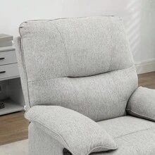 HOMCOM TV Chair With Reclining Function, Swivel TV Chair With Spring Core System And Footrest For Living Room And Bedroom - 1 - 查看 8