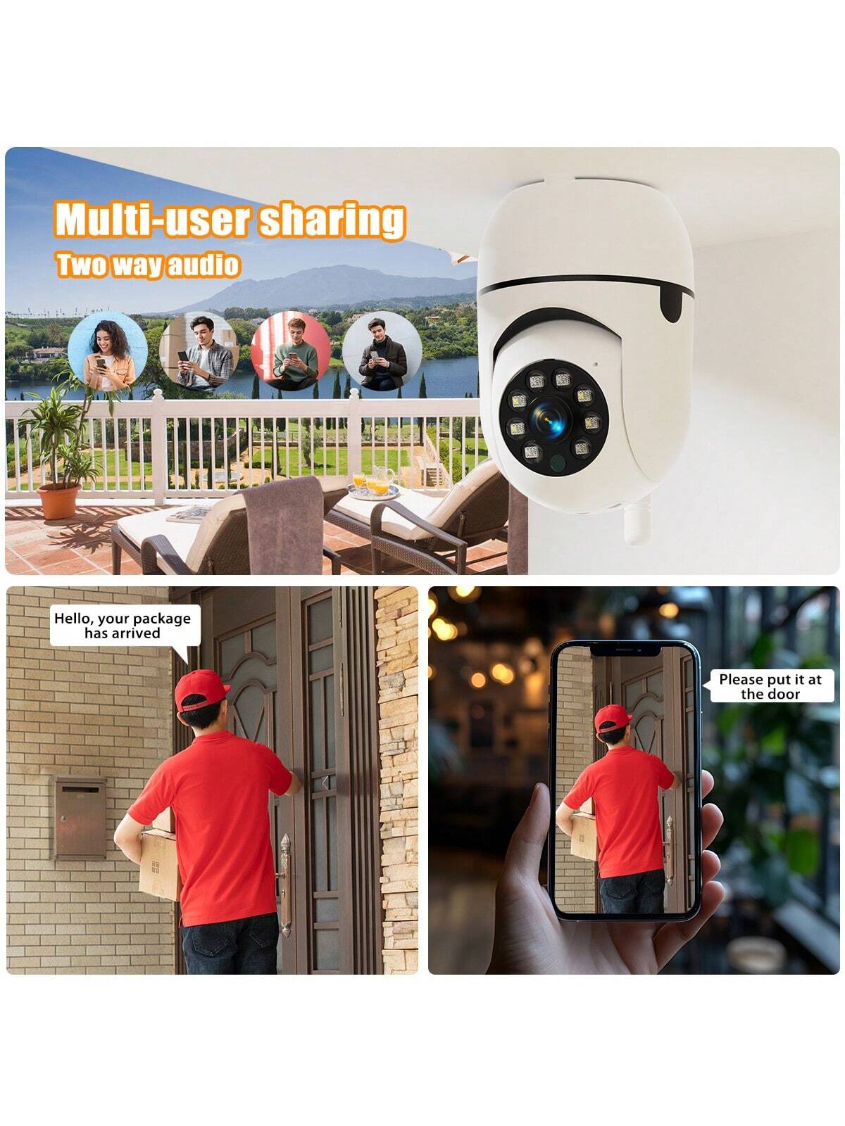 كاميرا أليفة ذكية قابلة للميل والدوران | رؤية ليلي...