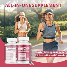 MEGNETA One Bottle - Vitamins For Menopause, Improve Hot Flashes, Night Sweats, Mood Swings, Stress, Antioxidants & Perimenopause|DIM, Black Cohosh, Chasteberry, Evening Primrose, Flax Seed & Ashwagandha|60 Capsules, 30-Day Supply - Một chai - Giai đoạn dùng thử - Xem 4