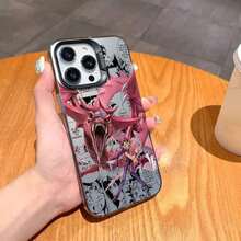 Funda de Teléfono Anime Compatible con 12/11/13/14/15/16/17/ Max/Pro/Plus/Mini Cubierta de Color Plateado LMDaser GalaxyS22 S23 S24 S25 Plus Ultra - Z4 - Ver 5