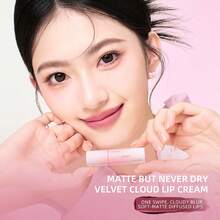 J.M.C.Y Matte Velvet Lip Gloss, Long-Lasting, Non-Stick, Suitable For Students