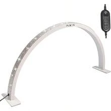 Half Moon Nail Desk Lamp 29'' Adjustable Half Moon Light For Nail Desk Lash Light For Eyelash Extensions With 3 Color Temperature 3000k-6000k For Manicure Lash Tattoo Skincare White - trắng - Xem 1