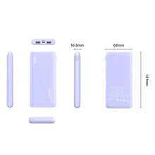 YLYP 超薄 5000mAh/10000mAh 迷你口袋便携式移动电源，专为户外应急备用而设计，具有双 USB/Type-C/Micro 接口，兼容 /Android 移动设备和其他数码电子产品，非常适合节日礼物。 - 複色 - 查看 19