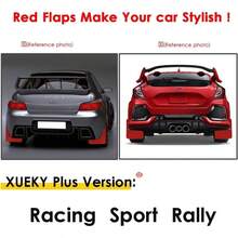 4pcs Set Universal Mud Flaps Car Pickup SUV Van Truck Mudflaps Splash Guards Mudguards Dirty Traps Flares - 4 件/組 紅色 + 15.1x11.5 英吋. - 查看 6