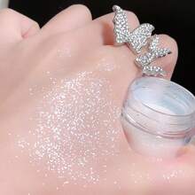 FARSHARE 3g 闪亮高光粉，适用于面部、锁骨、衣服和头发提亮 - 彩色 - 查看 9