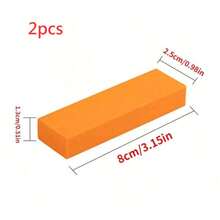 1pc Rubber Cleaning Eraser, Limescale Eraser, Bathroom Kitchen Cleaning Tool, Orange Rectangle Pot Cleaning Rubber For Household - Orange - View 11