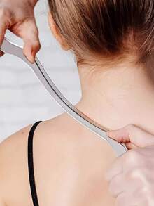 Professional Stainless Steel Fascia Knife - Ergonomic Handle For Neck And Shoulder Massage, Durable Muscle Tension Relief And Relaxation Massage Tool, Full Body Fascia Massage Device, Post-Workout Massage Tool
