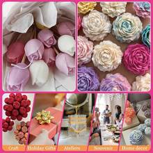 牡丹玫瑰心形硅胶蜡烛模具套装 - DIY树脂蜡烛肥皂制作家居装饰、婚礼、情人节、母亲节、生日、圣诞节、复活节工艺礼品（仅含模具） - 彩色 - 查看 5