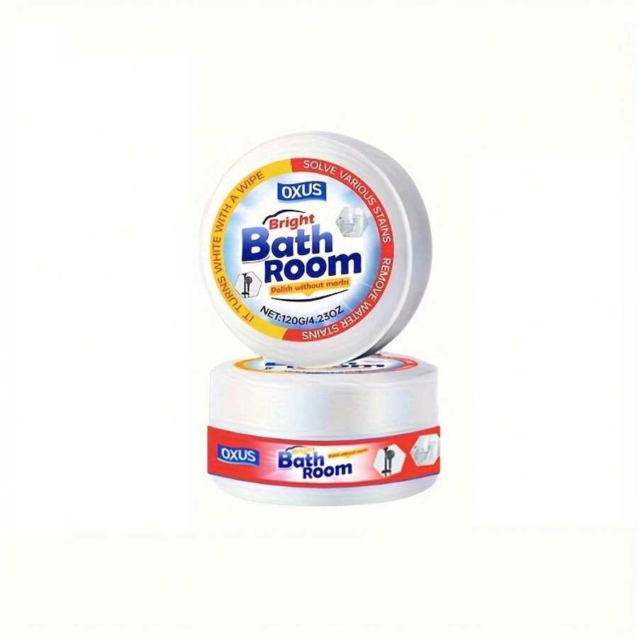 Gel Pulidor para Vidrio de Baño - Eliminador Potente de Manchas de Agua Dura y Limpia Calcos para Puertas de Ducha, Azulejos y Acero Inoxidable - Fórmula Multi-Superficie que Quita Jabón Residuo, Sarro y Rayas - 8 oz - 120 g - Ver 1