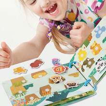 儿童互动忙碌书 - 教育感官闪卡，认知技能发展，学前学习玩具，节日礼物，色彩鲜艳的插图，引人入胜的学习体验，适合幼儿的忙碌书