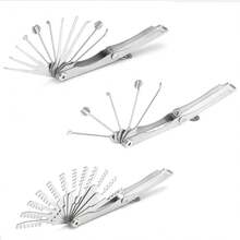 5pcs/11pcs Folding Wave Brush Set Civil Lock All-Steel Tool Set For Locksmith Supplies Repair Tools