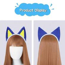 2PCS Dog Ears Headbands Cute Lovely Birthday Party Hair Bands Costume Dress Hair Hoops Hair Accessories - Blue - View 6