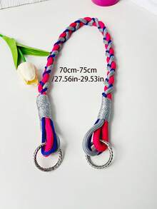 Túi xách nữ kiểu dáng thời trang mới, chất liệu nylon dệt họa tiết độc đáo, đa năng, tối giản, có dây đeo điều chỉnh được, thích hợp cho túi tote hoặc túi đeo chéo vai. - Nhiều màu - Xem 9