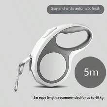 360° Retractable Dog Leash With Comfortable Non-Slip Handle, Max For 50 Lbs, One-Button Quick Lock Brake With Anti-Slip Handle, Suitable For Medium & Small Dogs