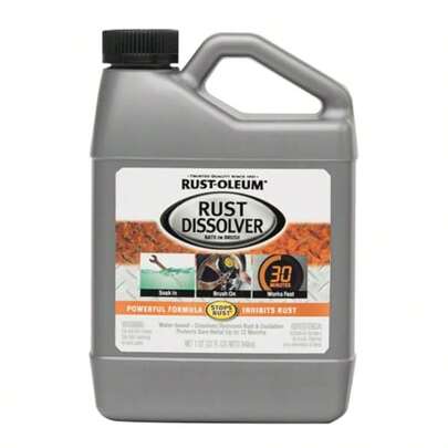Automotive Rust Dissolver 946 Ml Removes Rust And Corrosion From Metal Surfaces Prepares For Painting And Restoration