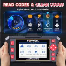 Foxwell NT604 Elite 4系统 OBD2 扫描仪汽车诊断扫描工具，发动机、ABS、SRS 变速箱故障代码读取器，支持 OBD2、EOBD、JOBD CAN 协议，适用于 1996 年及之后生产的车辆，终身免费更新，是送给机械师和男孩的最佳礼物。 - 黑色 - 查看 5