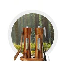 Acrylic Manual Grinder, Solid Wood Pepper Grinder Bottle, Kitchen And Home Camping Salt Spray Rose Salt Pepper Grinder Bottle, No Need For Electricity, Durable And Easy To Clean, Very Suitable For Household Use, Kitchen Essential | Transparent Design | Durable Kitchenware, Pepper Grinder