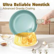 5pcs /7pcs/24 Pcs Pots And Pans Set Non Stick, Ceramic Cookware Set With Detachable Handles, Healthy Induction Cookware Oven RV Kitchen Set - Đen 7 chiếc - Xem 4