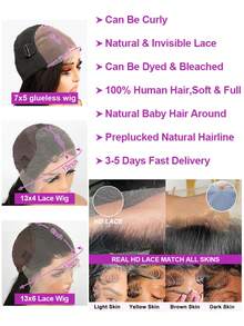 40 Inch Deep Wave Lace Front Wigs Human Hair 250% Density Curly Human Hair Wig Glueless Human Hair Lace Wig 13x4 HD Transparent Lace Front Wig Pre Plucked Wet And Wavy Lace Frontal Wig 15A Brazilian Virgin Water Wave Lace Frontal Wig For Women Bleached Knots With Baby Hair Natural Black Color Christmas - Natural Black - 查看 11