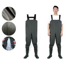 Waterproof Fisherman's Coverall 1.25m X 58cm With Built-In Boots | Durable PVC | Fishing And Cleaning - D.K.L - 43/41 - Xem 3