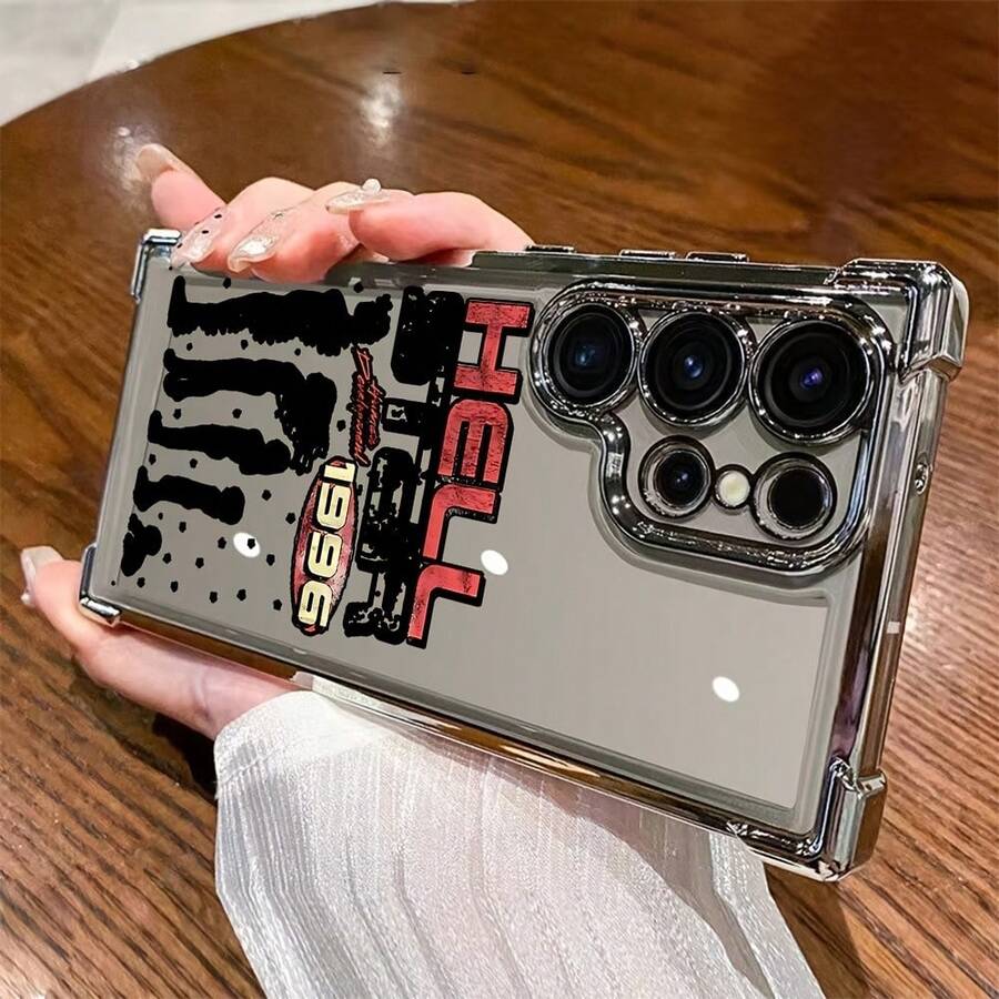 Fashion Design H-Hellstars Phone For 17 16e 16 15 14 13 12 11 Pro X XR XSMAX 8 Plus Shockproof Transparent Soft Back, Shockproof Protective Cover, Anime Style, Lightweight Protective Cover, Printed Design, Fashion Enthusiast, User Phone Cases Phone 17 Gifts Stuff Decoration - Trộn màu - Xem 1