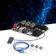Laser Engraver Mainboard 32 Bit Main Board with A4988 Step Motor for Makerbase MKS DLC32 V2.1 12‑24VDC - Negro - Ver 2