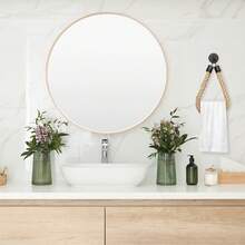 1个麻绳卫生纸架 - 自粘式壁挂安装 - 无需钻孔