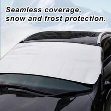 Car Windshield Snow Cover, Sun Shade, Heat Insulation, UV Protection Front & Rear Windshield Cover, Car Windshield Sun Shade, Snow & Ice Covered Protection - size M - View 2