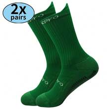 2双篮球训练袜，吸湿排汗中筒袜 - 彩色 - 查看 14