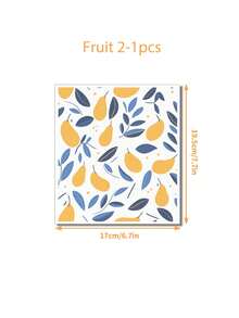 1/2/4/6/8pcs Pretty Birds/Fruits/Flowers/Christmas Birds Swedish Dishcloths For Kitchen Reusable Compostable Kitchen Cloth Made In Sweden Cellulose Sponge Swedish Dish Cloths For Washing Dishes Reusable Paper Towels Washable - Multicolor - View 19