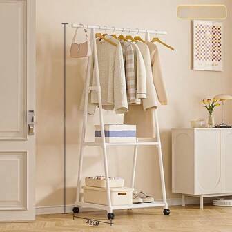 Best-Selling Floor Standing Clothes Rack With Multi-Layer Storage For Living Room And Bedroom, Small Coat Rack And Triangle Coat Rack Design Available In Black And White, Modern Minimalist Garment Organizer For Entryway Hallway And Studio, Space-Saving Vertical Clothing Stand For Daily Wardrobe And Seasonal Outfit Rotation, Sturdy Freestanding Organizer To Declutter Small Spaces, Versatile Hanging And Shelf Solution Ideal For Gifting, Holiday-Ready Decor And Home Organization For Christmas And Thanksgiving Entertaining