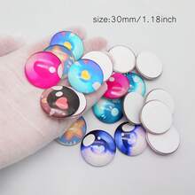Cute Glass Eyes For Doll Making Kit, 20Pcs Mixed Round Cabochons, High Quality Flat Back Animal Eyes For Toys, DIY Crafts - Multicolor - View 6