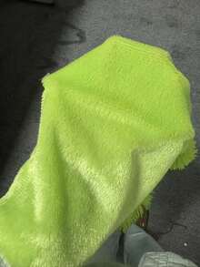 Solid Fuzzy Cushion Cover Without Filler - Mint Green - View 12