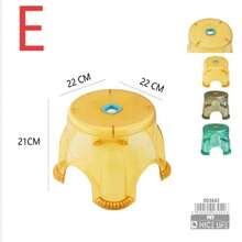 Banqueta de cristal em 5 estilos / Banqueta em PET/PP de cor aleatória / Banqueta para banheiro para trocar sapatos - Banqueta de cristal multiestilo