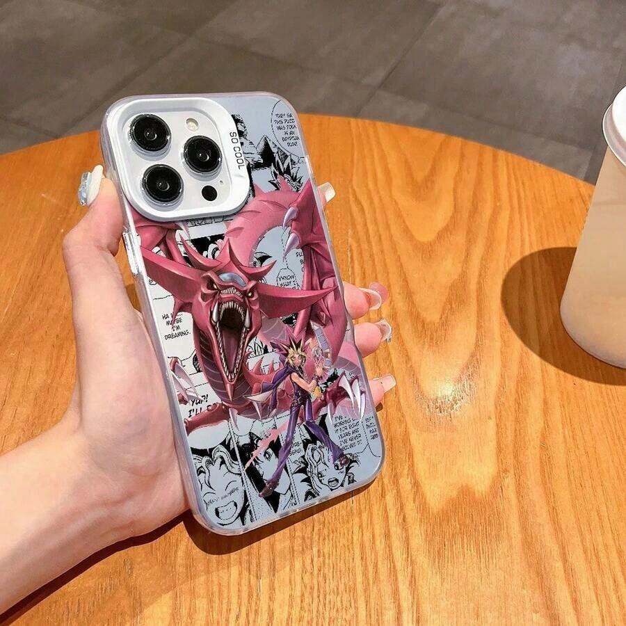 Funda de Teléfono Anime Compatible con 12/11/13/14/15/16/17/ Max/Pro/Plus/Mini Cubierta de Color Plateado LMDaser GalaxyS22 S23 S24 S25 Plus Ultra - Z4 - Ver 1
