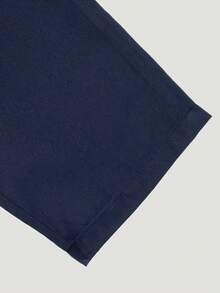 1件青少年男童休闲宽松户外运动直筒裤，纯色，春/秋/冬款 - 藏蓝色 - 查看 7