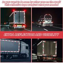 Reflective Material, Vehicle Reflective Signs, Warning Reflective Stickers, Red And White Reflective Strips, Vehicle Inspection Reflective Stickers