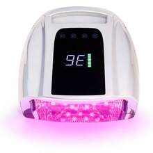 96W Rechargeable Cordless UV LED Nail Lamp Portable Nail Polish Curing Lamp With LCD Display Auto Sensor 4 Timer Setting And Smart Sensor Nail Dryer Silver - Silver - View 1