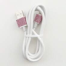 1 قطعة شاحن سيارة يدوي الصنع مرصع بالراين لامع، شاحن هاتف سيارة سريع الشحن USB Type-C، محول ماسي، متوافق مع الهواتف وكاميرات الداش GPS والأجهزة الأخرى، هدية مثالية للعطلات/أعياد الميلاد للرجال والنساء - متعدد الألوان - مشاهدة 96