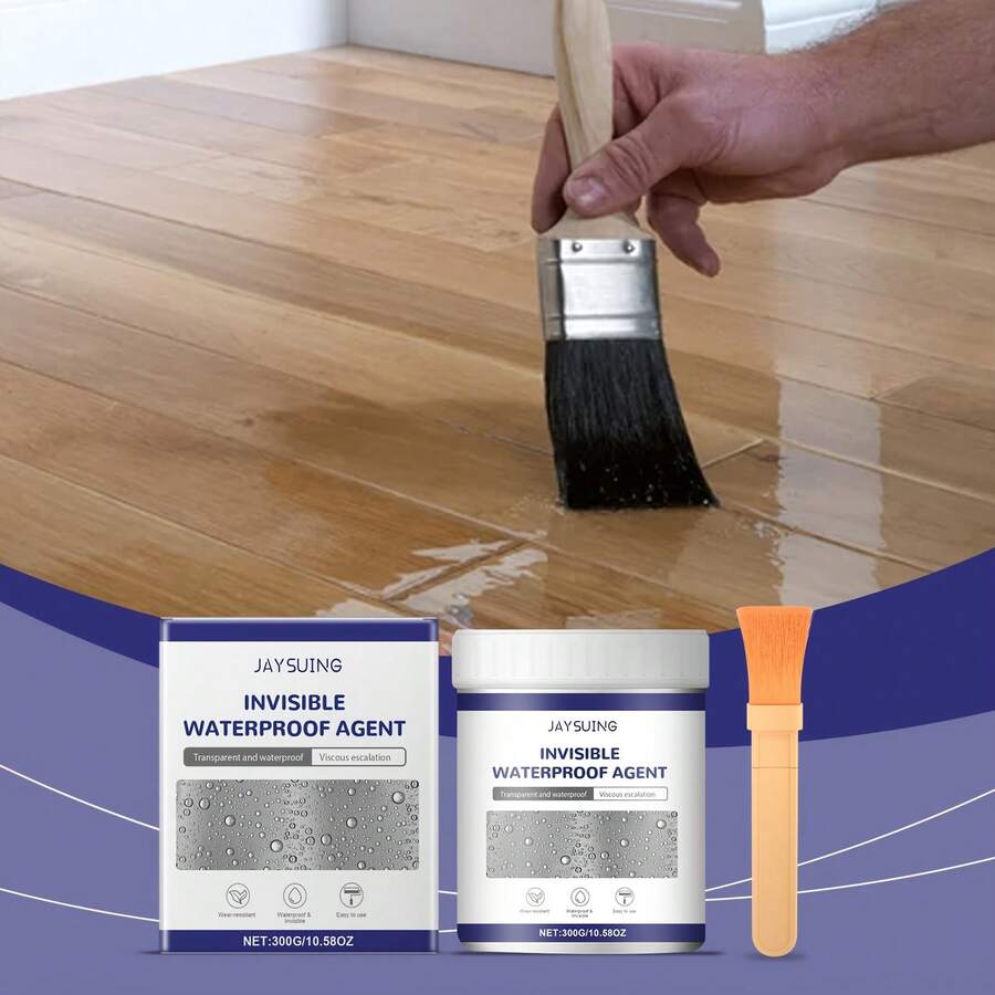 Sellador Transparente Flexible Impermeable - Fuerte Adhesión, Anti-Fugas y a Prueba de Grietas, Acabado Transparente, para Baño, Cocina, Azulejos, Concreto, Pisos, Paredes - (10.58oz/300g) - Ideal para bricolaje y impermeabilización de cocinas, acabado invisible, impermeabilización de baños, aplicación sin costuras, sellado duradero, sellado a prueba de grietas, profesionales de la construcción - 1 paquete - Ver 1