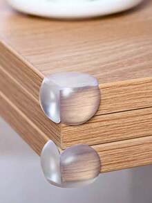 10pcs PVC Transparent Silicone Anti-Collision Corners, Coffee Table Edge Protectors, Anti-Collision Protection Corners And Edges, Strong Adhesive Corner Guards, Furniture Corner And Edge Safety Bumpers, Transparent L-Shape/Transparent Round