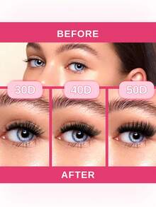 ARTSTAR 10排 DIY 5D 蓬松睫毛簇 30D/40D/50D 浓密睫毛簇 纤细单根睫毛 8-16mm 簇状睫毛嫁接 - D - 查看 7