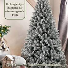 Artificial Christmas Tree With 989 Tips And 46 Branches, 180 Cm Tall, 100% PVC Christmas Tree With Metal Stand, Realistically Dense - Green - View 1
