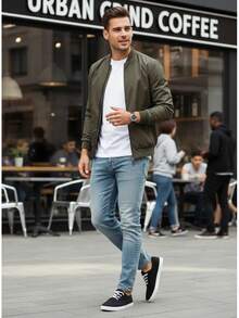 2026 Spring/Summer New Men's Canvas Casual Sports Shoes, Low-Top Lace-Up Canvas Shoes, Black Lightweight Casual Tennis Shoes - Black and White - View 4