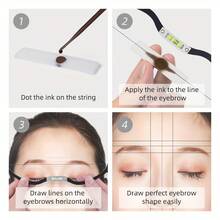 Permanent Makeup Eyebrow Line Marker Ruler For Eyebrow Mapping String Pre-Inked Microblading Tattoo PMU String Measuring Eyebrow - Multicolor - View 7