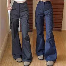 Plus Size Suit Pants - Navy Blue Extended Version - View 2